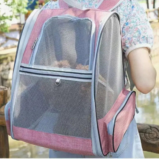 Collapsible Backpack . Mesh Ventilation  for Outdoor Travel - okpetssupplies.com