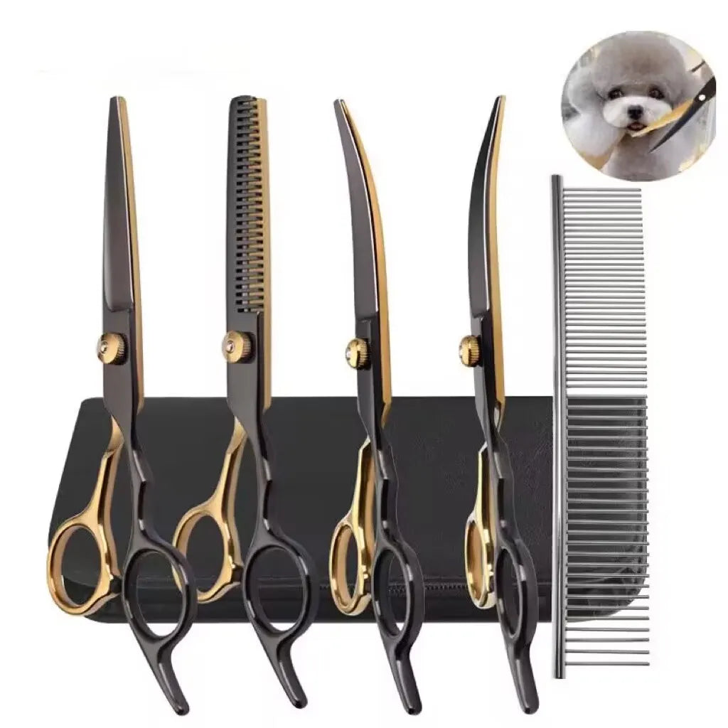 6.5 Inch Pet  Grooming Scissors Kit - okpetssupplies.com