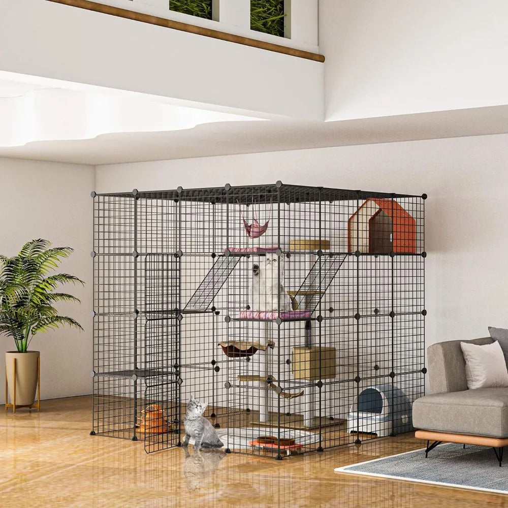 Large Cat Cage  for Kitten,  Ferret House  or for Cats or  Birds