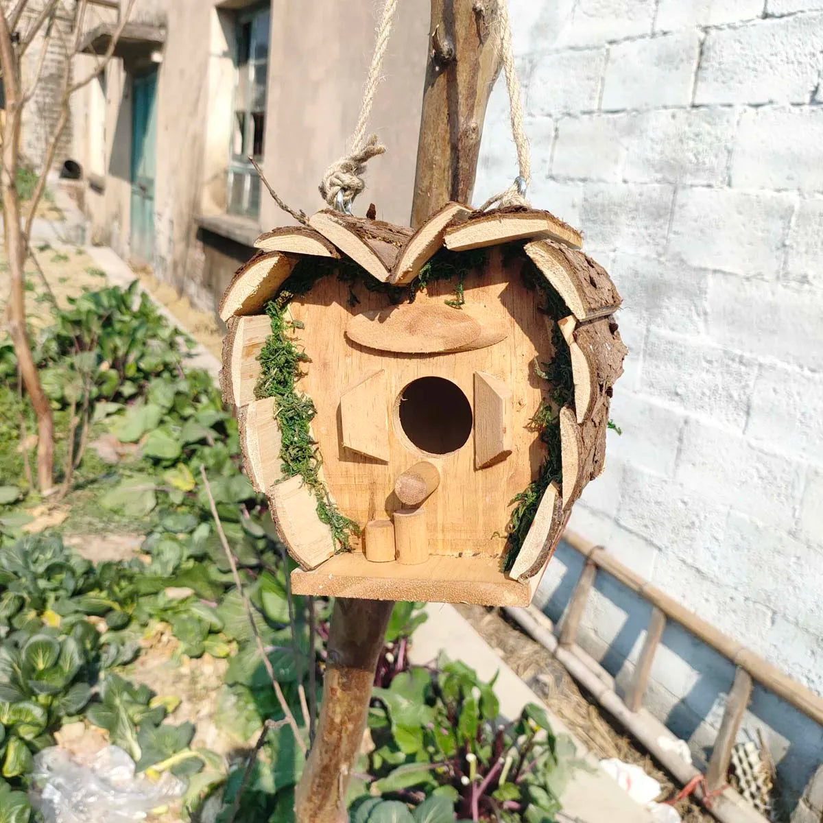 Wooden Bird's Nest Outdoor