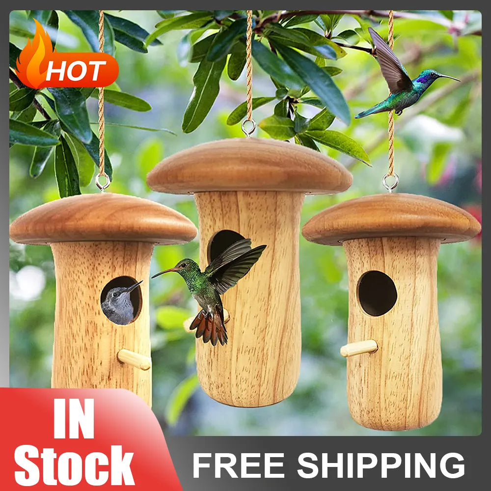 Wooden Hummingbird House - okpetssupplies.com