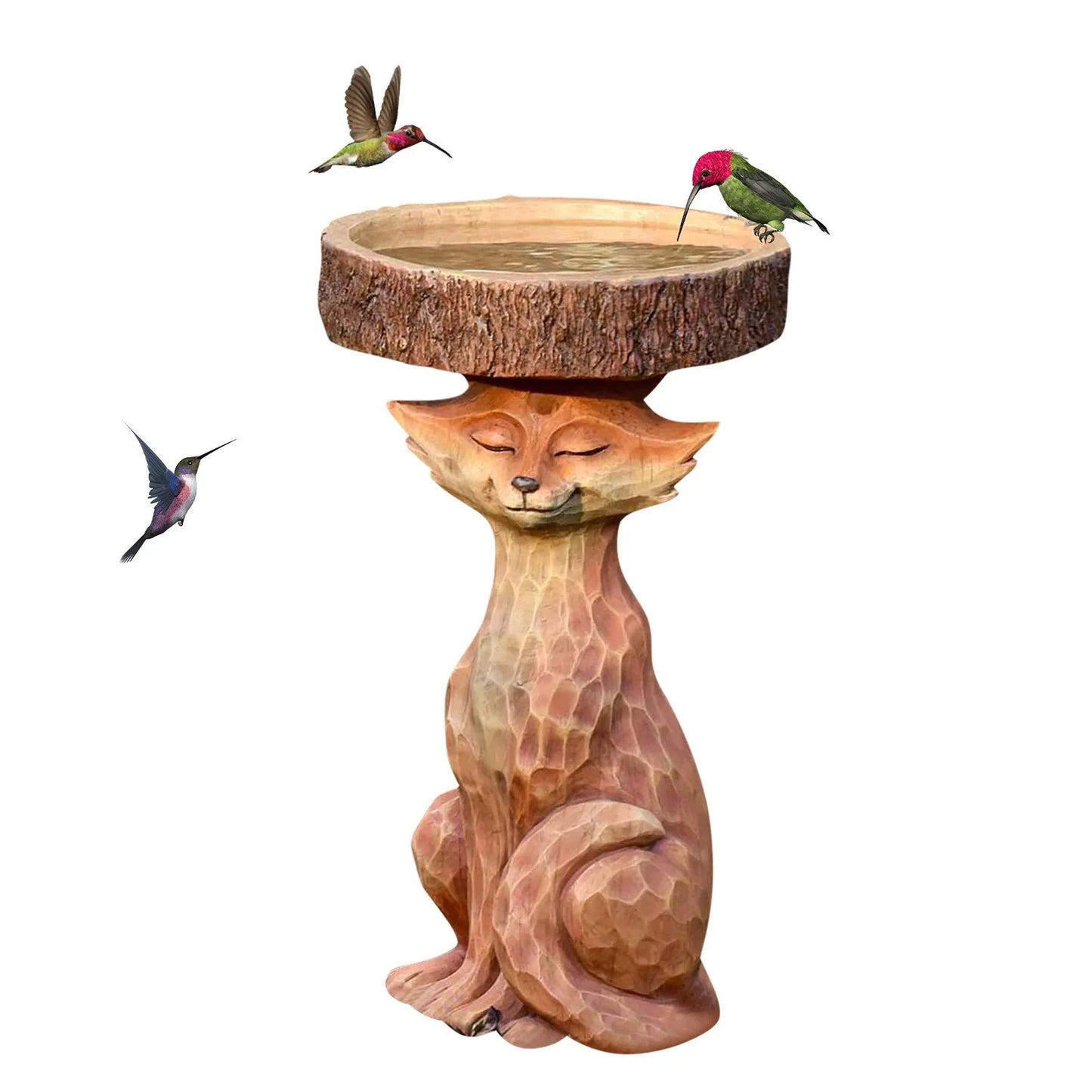 Garden Bird Water Feeder Resin