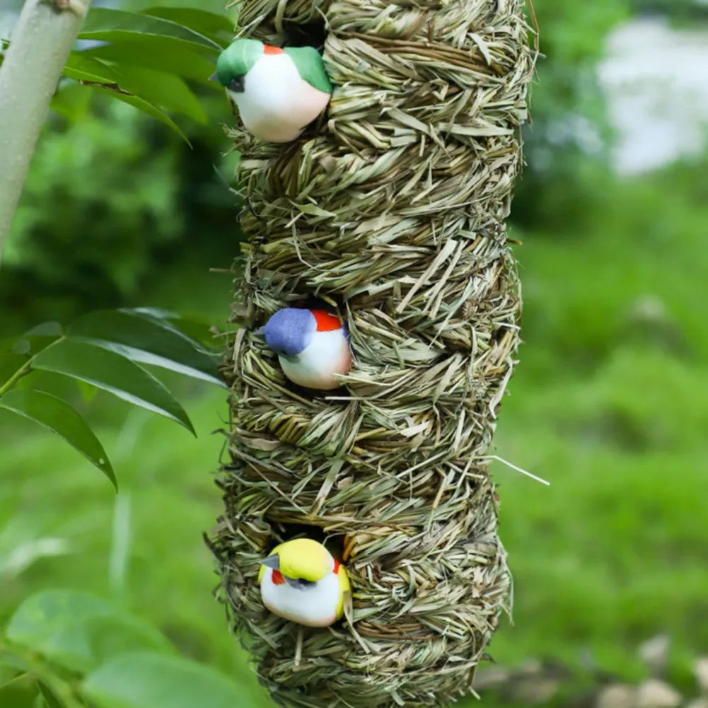 Natural Handmade Straw Bird Nest Animal Bird Hanging Nest