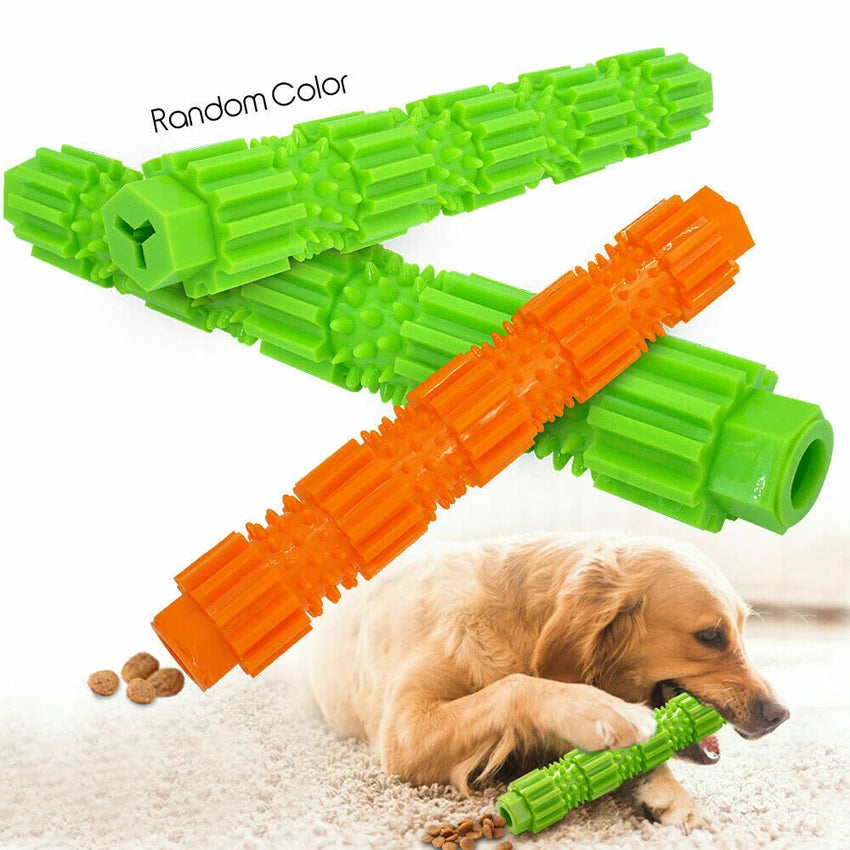 Pet Dog Chew Toy for Aggressive Chewers Treat Dispensing Rubber Teeth Cleaning Toy Squeaking Rubber Dog Toy Toys for Dogs - okpetssupplies.com