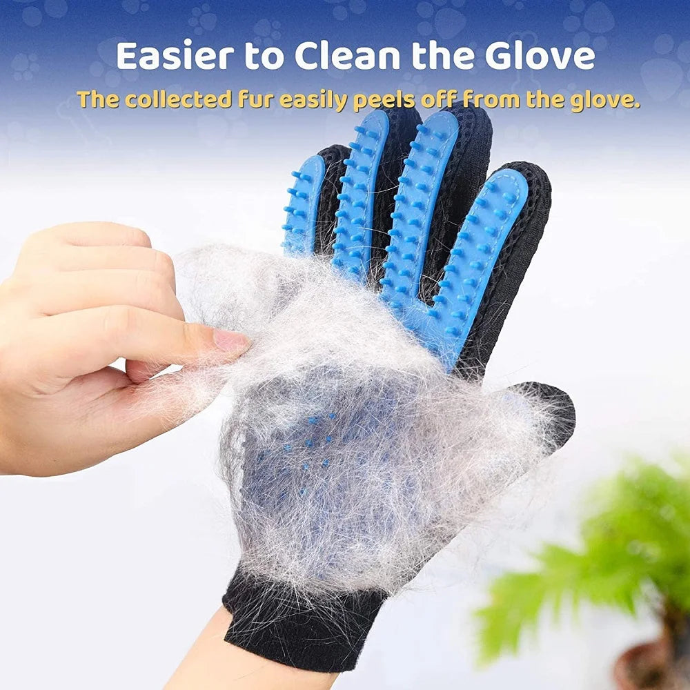 Rubber Pet Glove Cat and dog deShedding - okpetssupplies.com