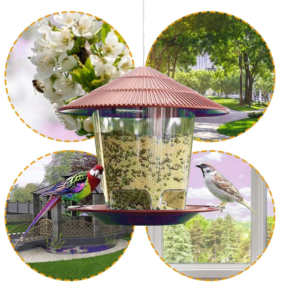 Garden Gazebo Hanging Wild Bird Feeder Outdoor