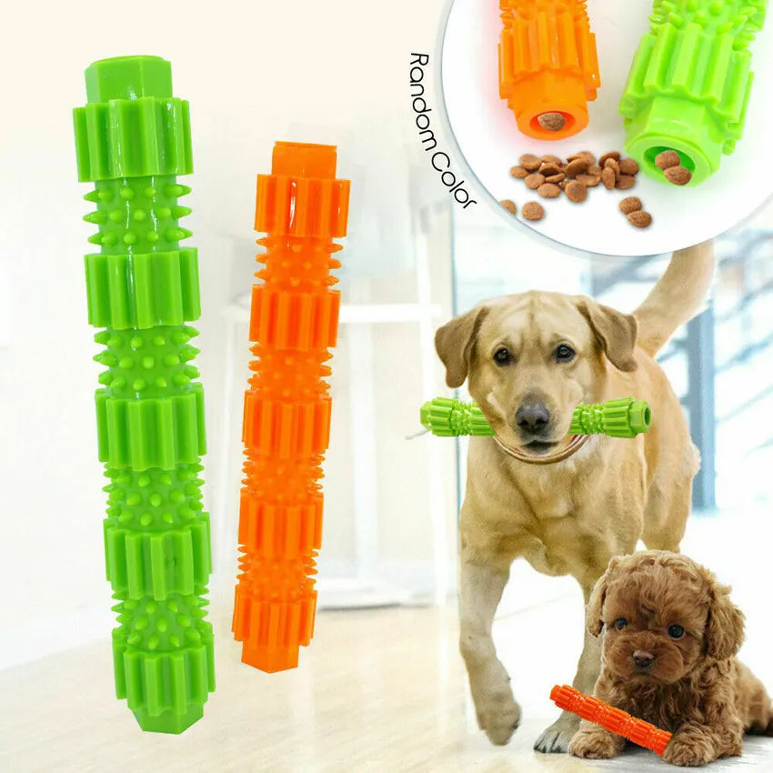 Pet Dog Chew Toy for Aggressive Chewers Treat Dispensing Rubber Teeth Cleaning Toy Squeaking Rubber Dog Toy Toys for Dogs - okpetssupplies.com