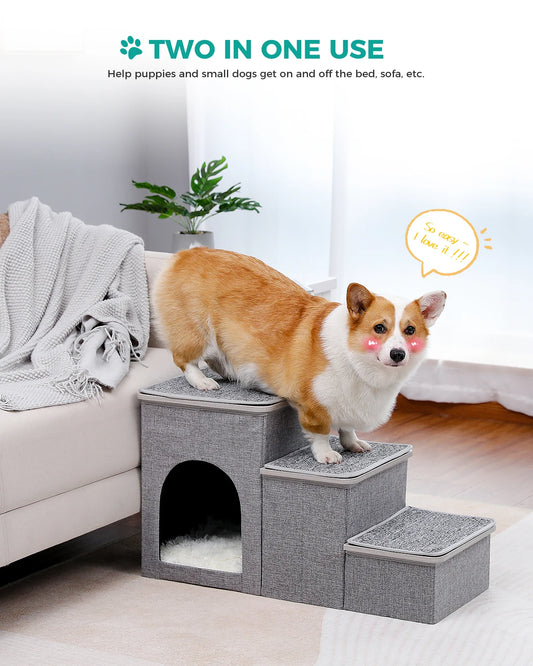 Foldable Pet Steps Dog House Condo Ladder for Small Dog