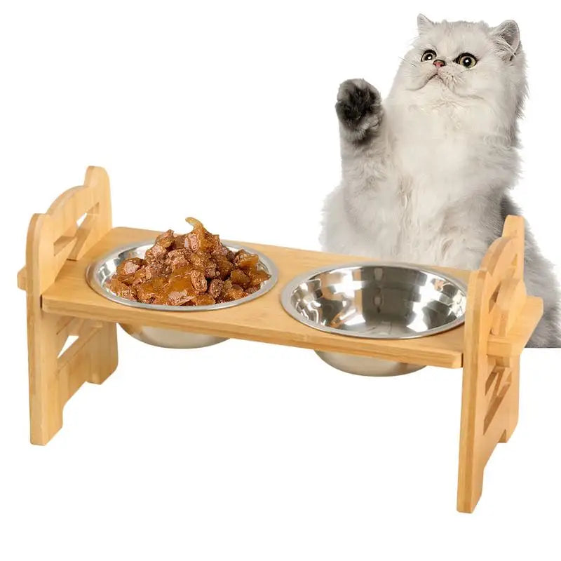 Elevated Food Dish Stainless Steel