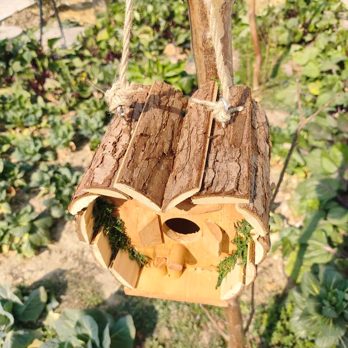 Wooden Bird's Nest Outdoor