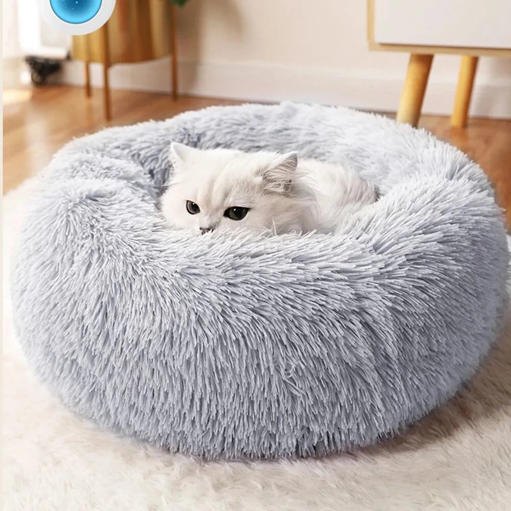 Super Cat Bed Warm Sleeping Cat Nest Soft Long Plush Best Pet Dog Bed for Dogs Basket Cushion Cat Bed Cat Mat Animals Sleeping - okpetssupplies.com