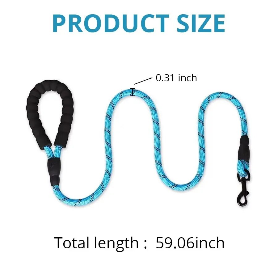 Pet Nylon Traction Rope for Small and Medium Sized Dogs. - okpetssupplies.com