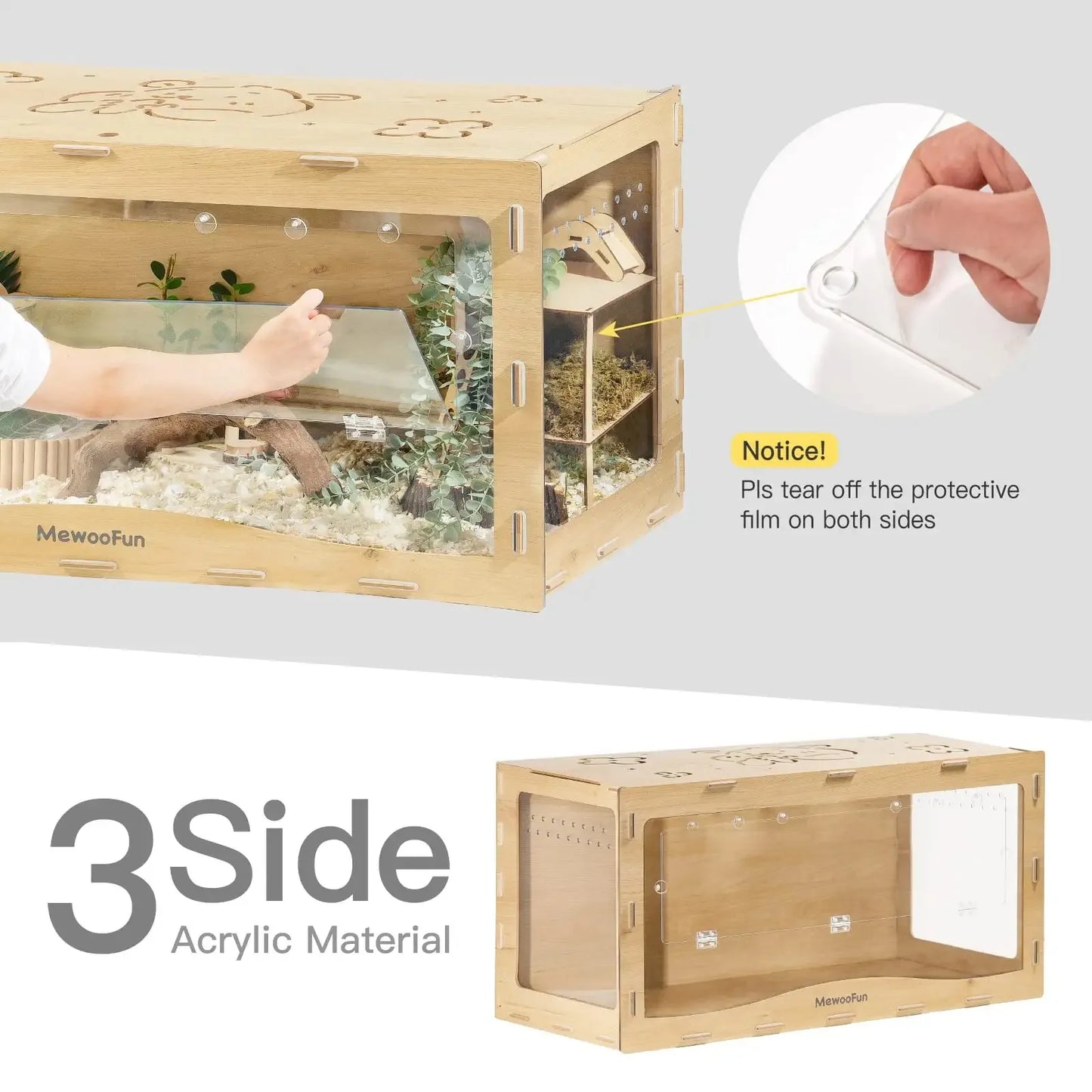 Wooden Hamster Cage Small Animal