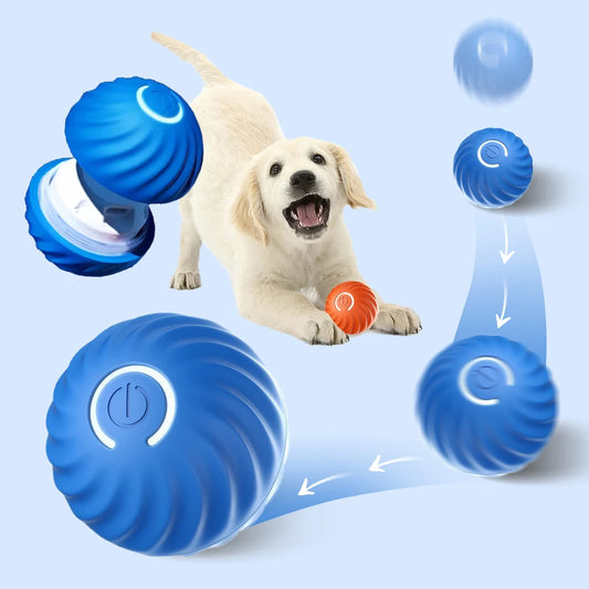 Smart Dog Toy Ball Electronic Automatic Moving Bouncing for Puppy - okpetssupplies.com