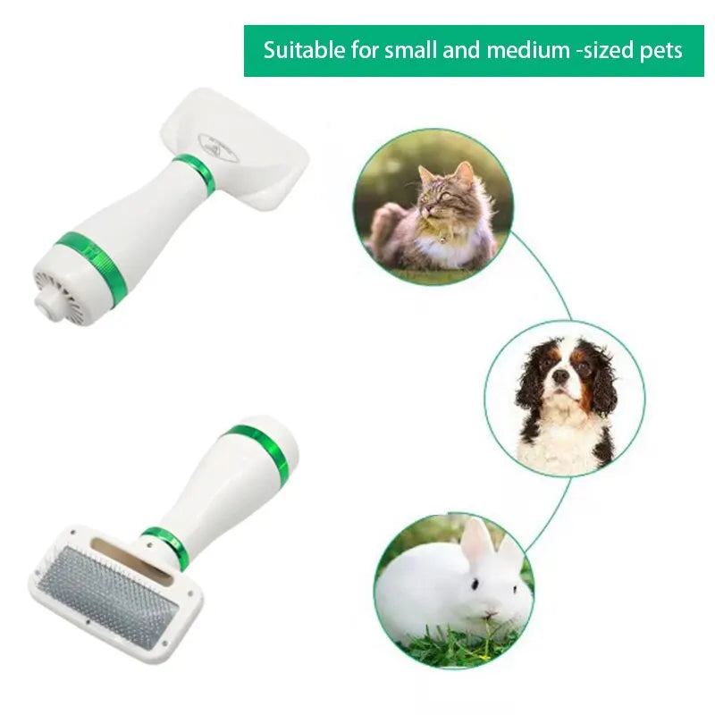 Pet Hair Dryer with Slicker