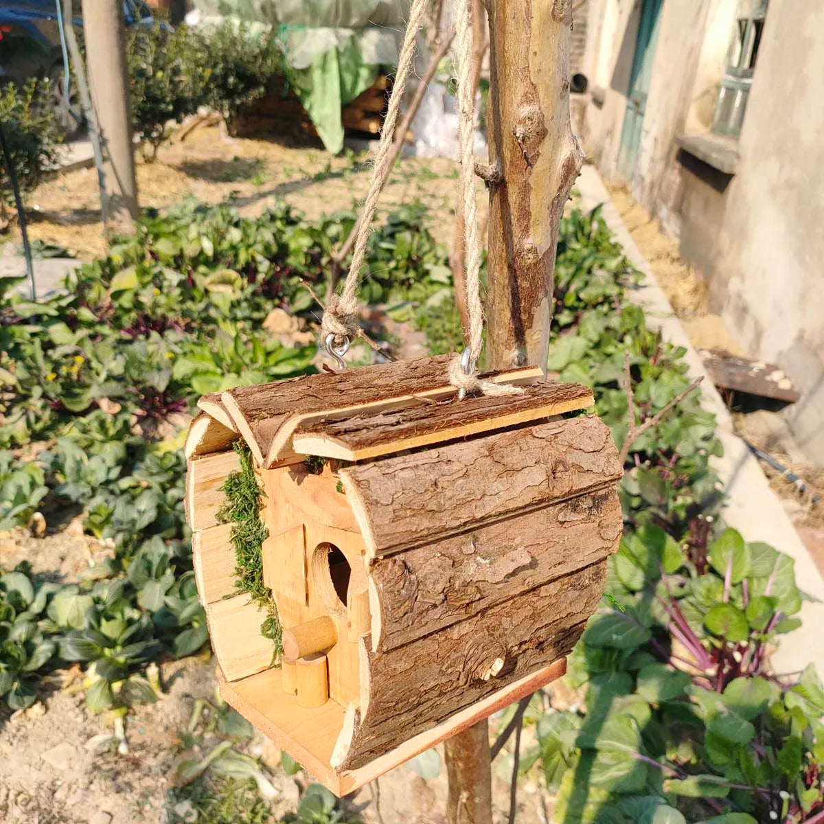 Wooden Bird's Nest Outdoor